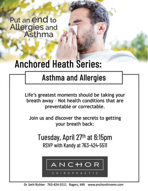 Chiropractic Rogers MN Asthma and Allergies Upcoming Events Chiropractic Rogers MN Asthma and Allergies Upcoming Events